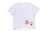 【 BAPE X HELLO KITTY 】COLLEGE MINI TEE