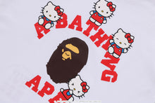 【 BAPE X HELLO KITTY 】COLLEGE MINI TEE