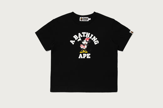 BAPE X DISNEY 】MINNIE MOUSE COLLEGE MINI TEE | bape.com