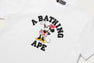 【 BAPE X DISNEY 】MINNIE MOUSE COLLEGE MINI TEE
