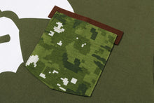 MULTI PIXEL CAMO MAD APE FACE POCKET TEE