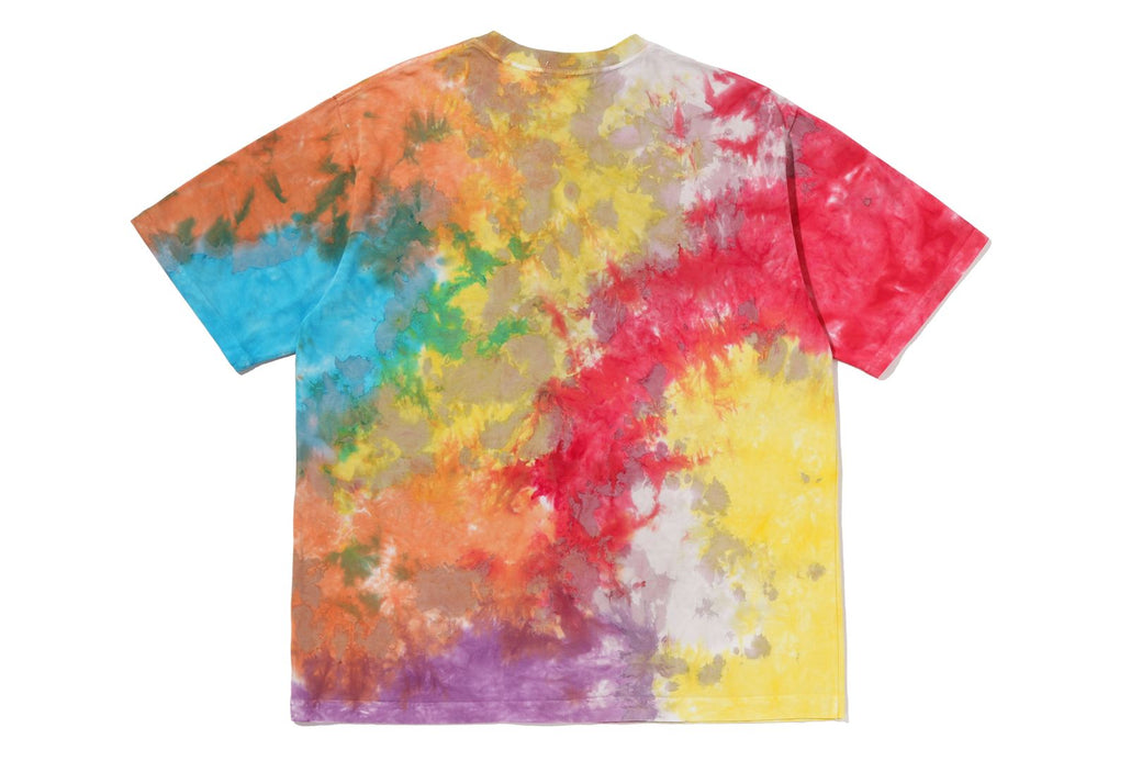 TIE DYE COLLEGE RELAXED FIT TEE | bape.com
