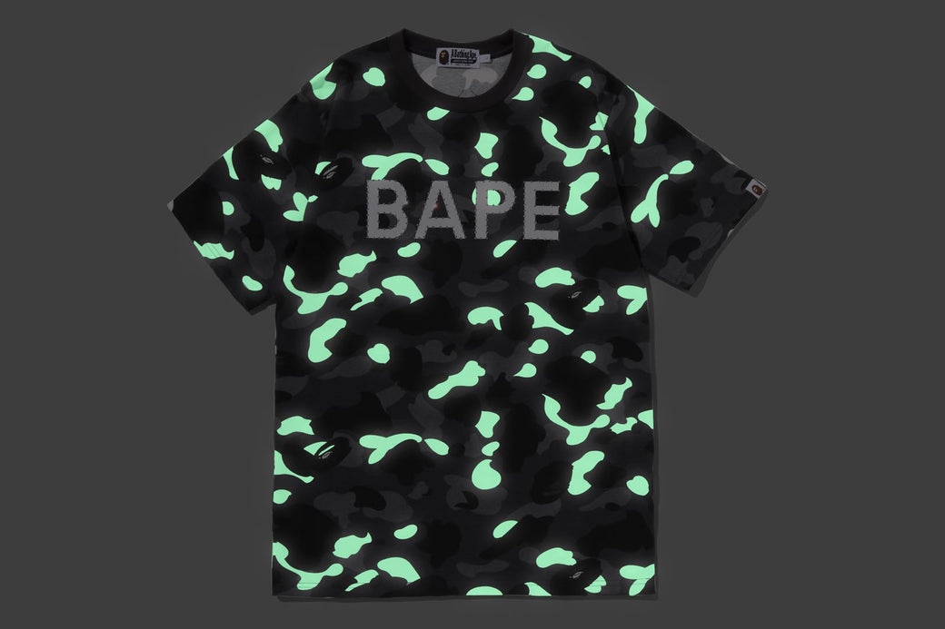 CITY CAMO RHINESTONE BAPE LOGO TEE | bape.com