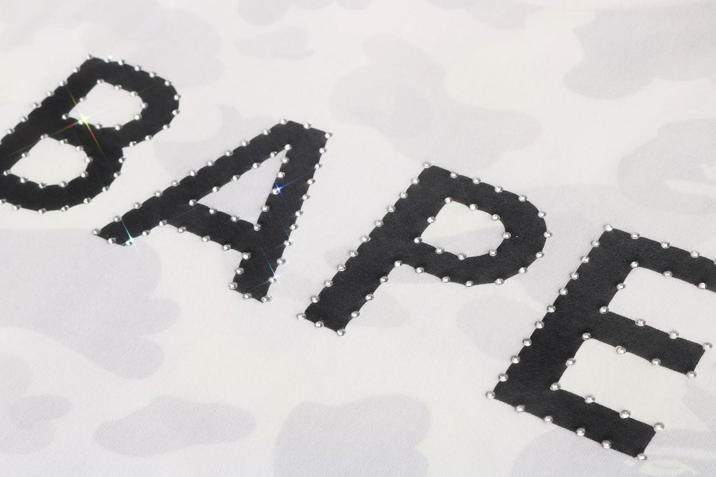 CITY CAMO RHINESTONE BAPE LOGO TEE | bape.com