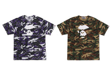 GLITCH WOODLAND CAMO MAD FACE TEE