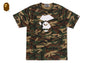 GLITCH WOODLAND CAMO MAD FACE TEE