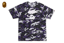 GLITCH WOODLAND CAMO MAD FACE TEE