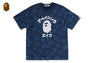 JAPANESE INDIGO ART CAMO COLLEGE REGUALR FIT TEE
