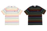 GRADIENT RAINBOW STRIPE ONE POINT TEE