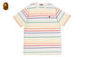 GRADIENT RAINBOW STRIPE ONE POINT TEE