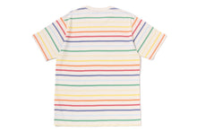 GRADIENT RAINBOW STRIPE ONE POINT TEE
