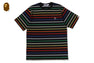 GRADIENT RAINBOW STRIPE ONE POINT TEE