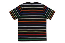 GRADIENT RAINBOW STRIPE ONE POINT TEE