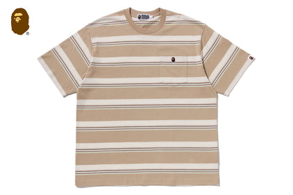 STRIPE ONE POINT RELAXED FIT POCKET TEE