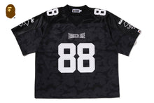 SOLID CAMO MULTI LOGO RELAXED FIT FOOTBALL JERSEY TEE