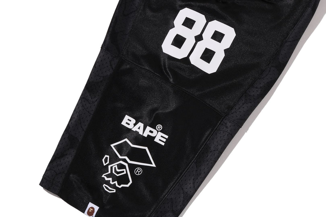 SOLID CAMO MULTI LOGO RELAXED FIT FOOTBALL JERSEY TEE | bape.com