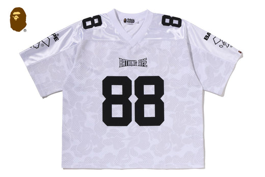 SOLID CAMO MULTI LOGO RELAXED FIT FOOTBALL JERSEY TEE