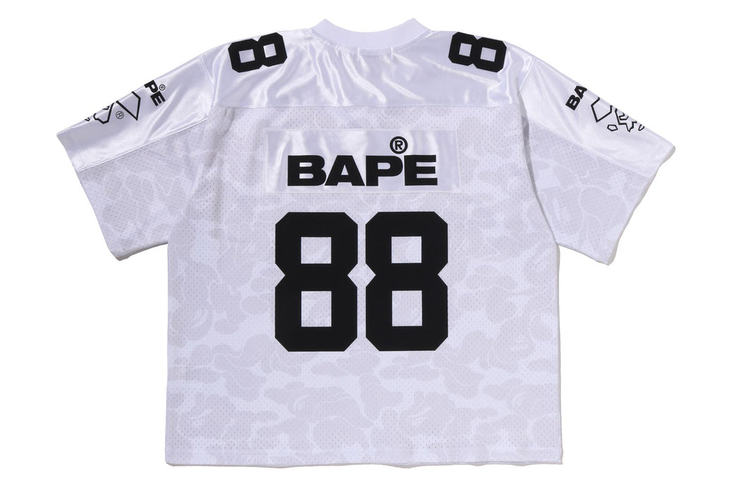 SOLID CAMO MULTI LOGO RELAXED FIT FOOTBALL JERSEY TEE | bape.com