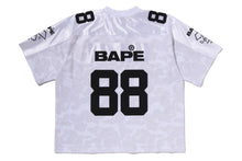 SOLID CAMO MULTI LOGO RELAXED FIT FOOTBALL JERSEY TEE