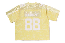SOLID CAMO MULTI LOGO RELAXED FIT FOOTBALL JERSEY TEE