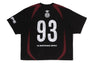 HEAVY WASH HAND DRAW FOOTBALL MULTI LOGO RELAXED FIT TEE