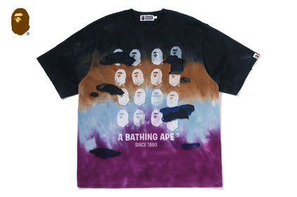 COLOR CAMO TIE DYE DESTROYED MULTI LOGO RELAXED FIT TEE