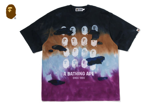 COLOR CAMO TIE DYE DESTROYED MULTI LOGO RELAXED FIT TEE