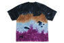 COLOR CAMO TIE DYE DESTROYED MULTI LOGO RELAXED FIT TEE