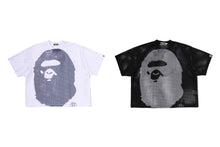 WATER PRINT APE HEAD MESH RELAXED FIT TEE