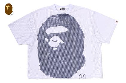 WATER PRINT APE HEAD MESH RELAXED FIT TEE