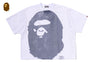 WATER PRINT APE HEAD MESH RELAXED FIT TEE