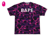 BAPE LOGO COLOR CAMO OVERSIZED TEE