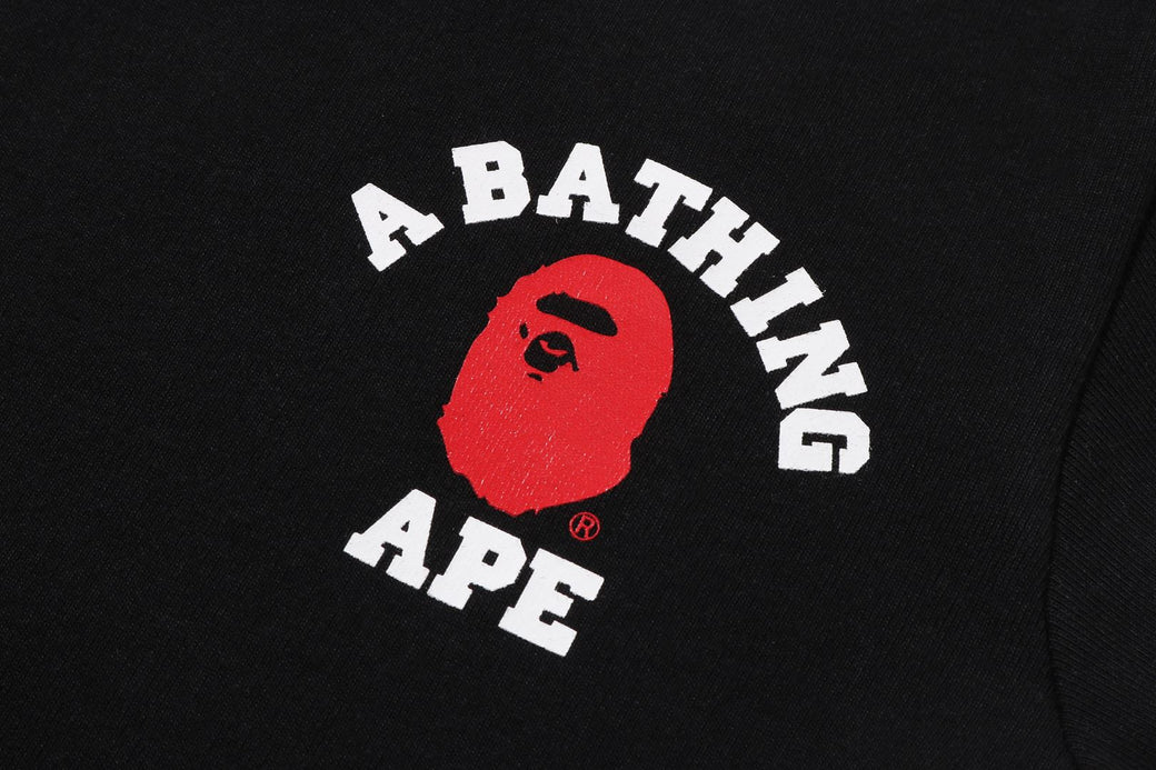 COLLEGE CROPPED TEE | bape.com