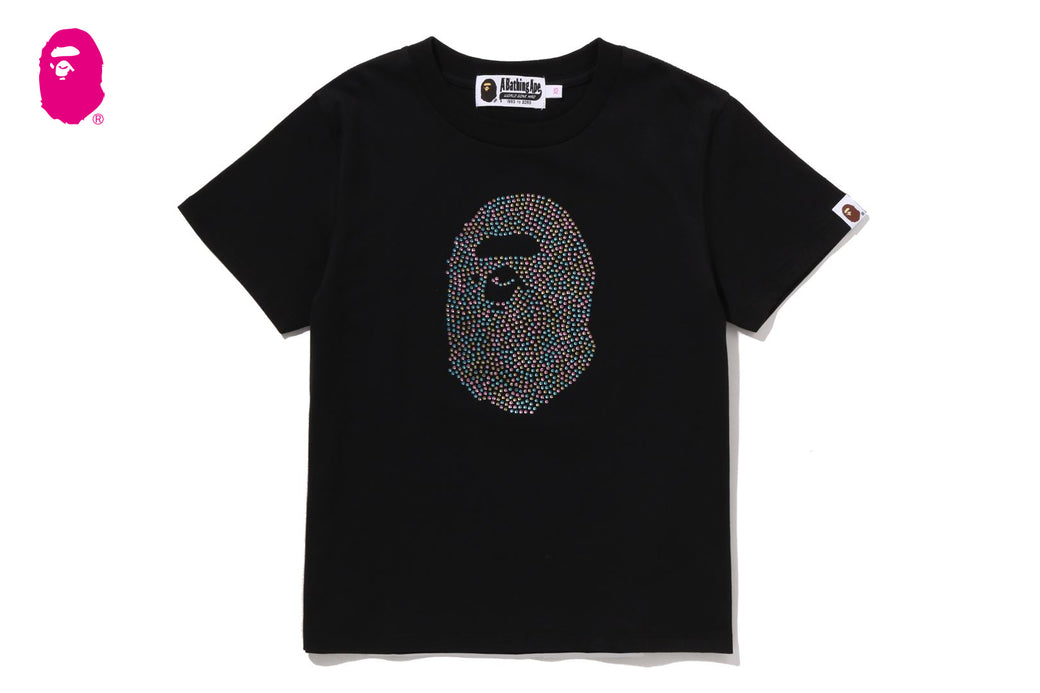 APE HEAD CRYSTAL STONE MINI TEE | bape.com