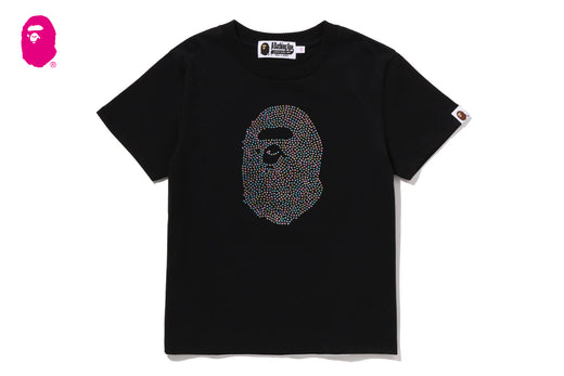 トップス A BATHING APE CRYSTAL STONE CROPPED TEE APE HEAD CRYSTAL STONE MINI TEE | bape.com