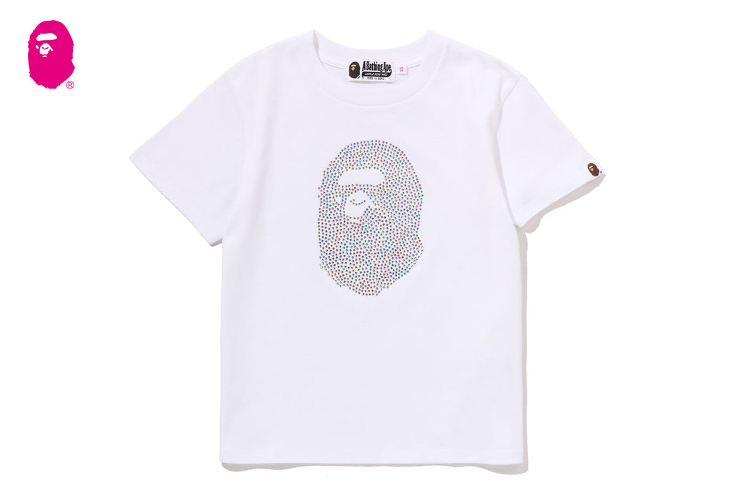 APE HEAD CRYSTAL STONE MINI TEE | bape.com