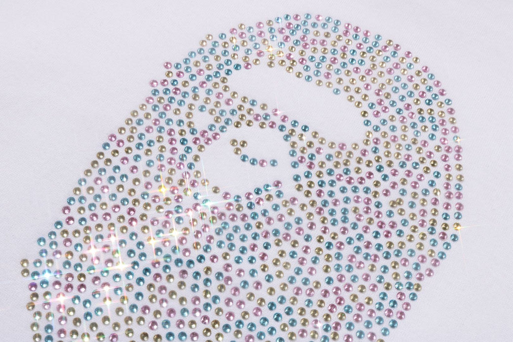 APE HEAD CRYSTAL STONE MINI TEE | bape.com