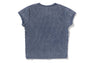 APE HEAD ONE POINT INDIGO CROPPED TEE