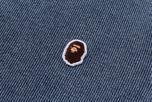 APE HEAD ONE POINT INDIGO CROPPED TEE