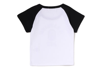 COLLEGE RAGLAN CROPPED TEE