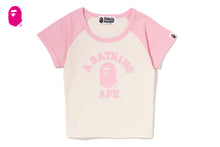 COLLEGE RAGLAN CROPPED TEE