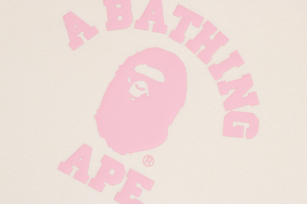 COLLEGE RAGLAN CROPPED TEE | bape.com