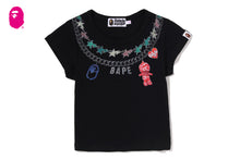 FAKE PRINT CROPPED TEE