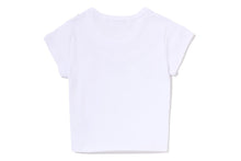 FAKE PRINT CROPPED TEE