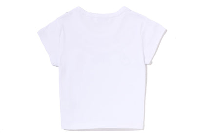 FAKE PRINT CROPPED TEE