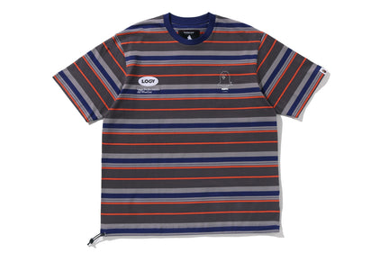 【 BAPE BY KAZUKI KURAISHI 】MULTI STRIPE SHORT SLEEVES TEE