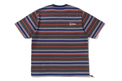 【 BAPE BY KAZUKI KURAISHI 】MULTI STRIPE SHORT SLEEVES TEE