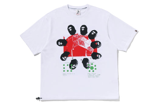 【 BAPE BY KAZUKI KURAISHI 】“GEODESIE” SHORT SLEEVES TEE