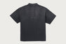 BAPE BLACK HENLEY WASHED WAFFLE TEE