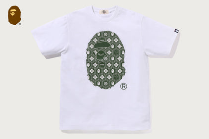 TRADITIONAL JAPANESE PATTERN APE HEAD TEE